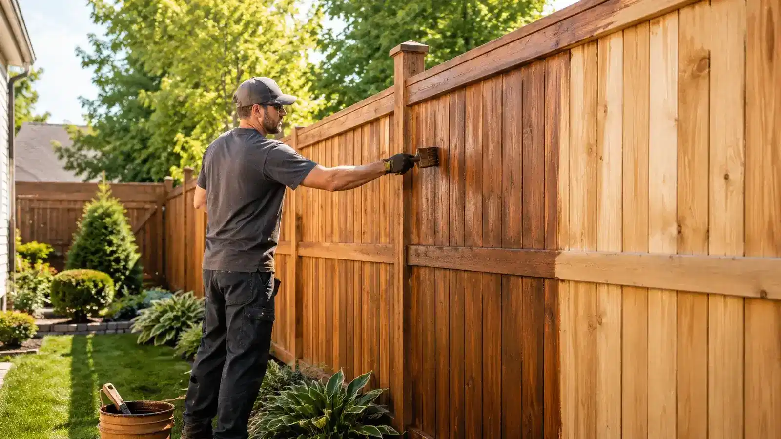 Fence Staining